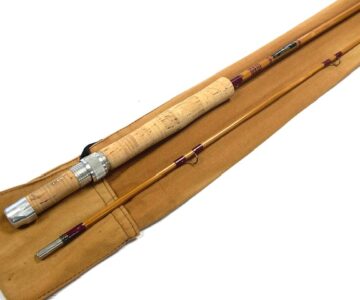 A W Crofter Norco 2 piece Crofter 8′ series Raphona cane ultralight trout fly rod #5/6 rare