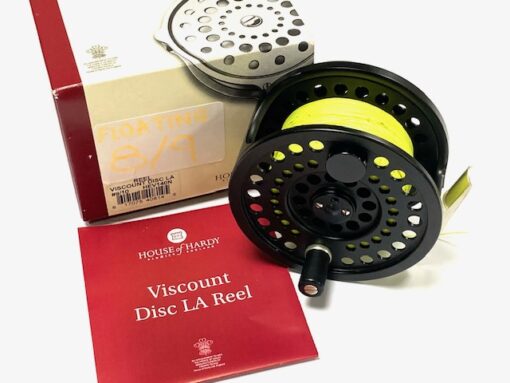 Hardy Viscount Disc LA #9 / 10 Salmon Fly Reel With Box