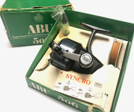 Abu Sweden 506 Closed Face Fishing Green With Green Box, Tools etc