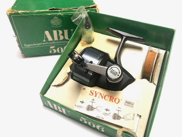Abu Sweden 506 Closed Face Fishing Green With Green Box, Tools etc