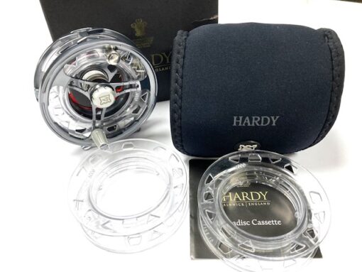 Hardy Ultralite Disc 6000 UDC Reel With Two Cassettes And Pouch / Box