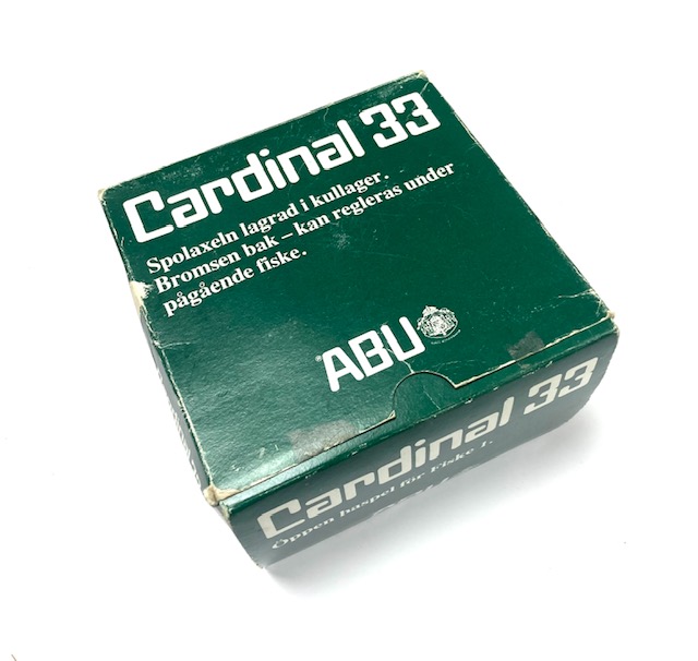 Abu Cardinal 33 Sweden vintage spinning reel with box excellent