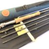 Hardy Jet Sintrix 9′ 6" 4 piece carbon travel fly rod #6 With Bag And Tube