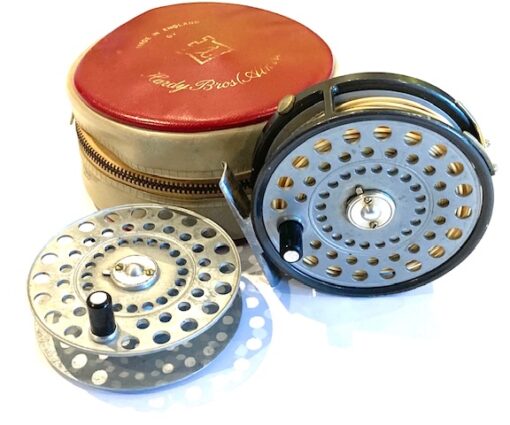 Hardy Princess 3.5″ vintage alloy fly fishing reel with Hardy case and spare spool