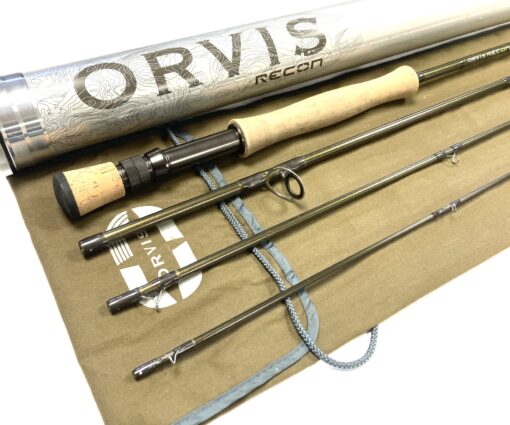 Orvis Reacon 9' Three Piece Trout Fly Rod Line #8 With Bag And Tube Super