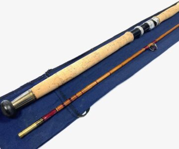 Bernard Sealey 8' Tudor Gem Two Piece Cane Spinning Rod With Reg Agate Guides