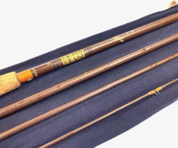 Alternative view of Hardy Smuggler Fibalite 8′ Line #6 Travellers Rod With Bag And Tags