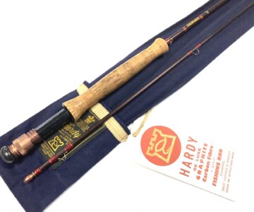 Hardy Graphite Deluxe, 9’ 3″ 2 Piece Trout Fly Rod #7/8 With Bag And Tags Fine Con