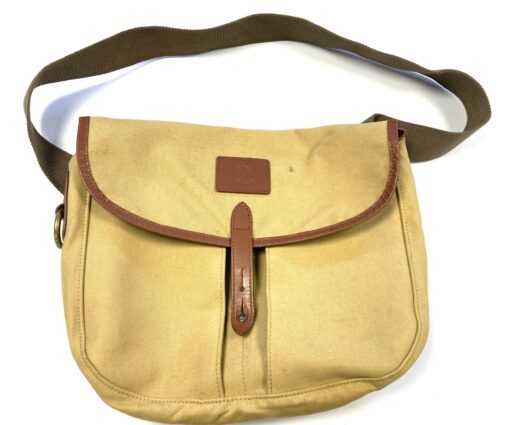 Large Hardy Canvas And leather Trout Fishing Bag Good Condition