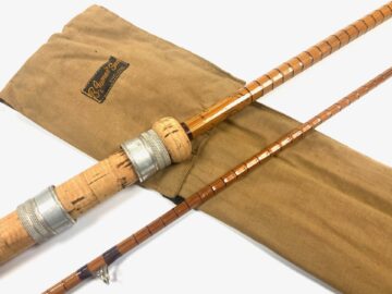 B James London Richard Walker Mk4 Avon split cane 10′ 2 pce rod with bag