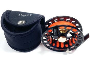 Hardy Ultralite 4000 DD large arbour fly reel, mint with line case and box