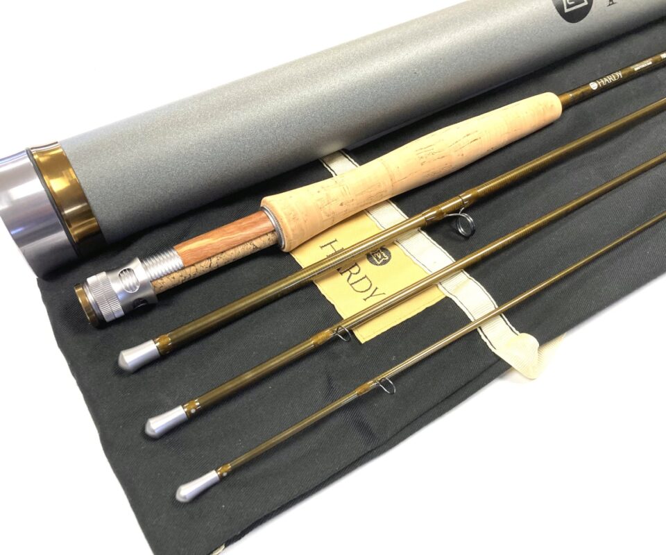Hardy Zephrus Sintrex 440 SWS 9′ line #8 four piece trout fly rod with bag and tube mint unused