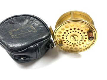 Hardy Gold Sovereign 11/12 Ltd ed 765 salmon fly reel with Hardy pouch