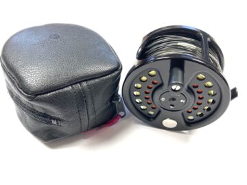 Hardy Sovereign 2000 black Salmon fly reel 3.75" No 200 with neoprene case