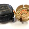 Hardy Gold Sovereign 7/8 reel # 961 with Hardy black woolen pouch