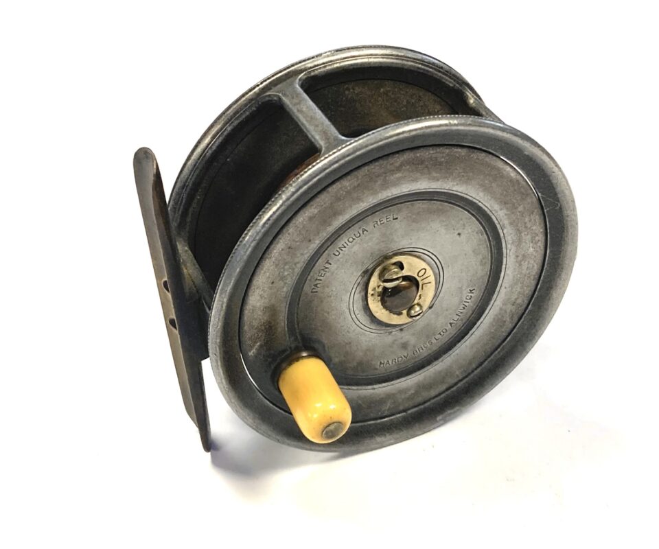 Hardy Uniqua Salmon Fly Reel 4″ Retaining Good Lead Finish