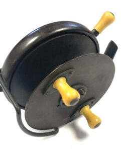 Alternative view of Hardy Patent 'Farne' Ebona Ocean Reel 5 1/8" With Silex Patent Action EX RARE