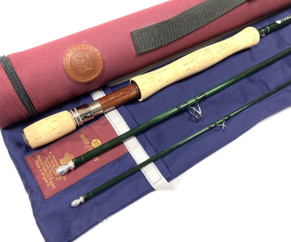 Hardy Gem MK II 9' 6" 3 Piece Carbon Fly Rod #7 With Bag And Tube