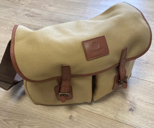Vintage Hardy Canvas Leather Shoulder Tackle / Travel Bag