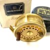 Hardy Gold Sovereign #9/10 trout fly reel with Hardy reel pouch Ltd Ed #809