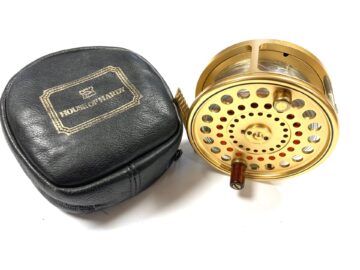 Hardy Gold Sovereign 11/12 Limited Edition #551 salmon fly reel with Hardy pouch