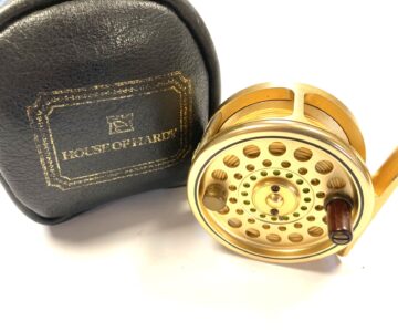 Hardy Gold Sovereign #3/4/5 trout fly reel with padded case # 799 Limited edition