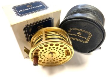 Hardy Gold Sovereign 11/12 Limited Edition #636 salmon fly reel with Hardy pouch