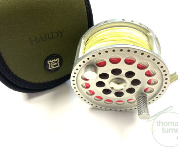 Hardy Angel 11/12 alloy salmon fishing reel 4.25″ with hardy line and case