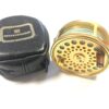 Hardy Gold Sovereign #9/10 trout fly reel with Hardy reel pouch Ltd Ed #750