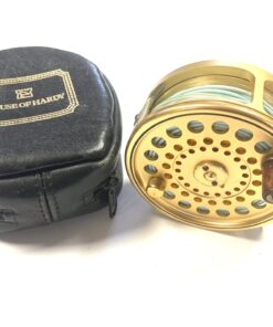 Hardy Gold Sovereign #9/10 trout fly reel with Hardy reel pouch Ltd Ed #750