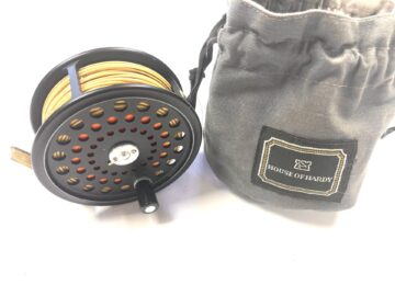 Hardy Ultralite Salmon Disc 4 1/8″ Fly Reel # 956 With Hardy Drawstring Bag