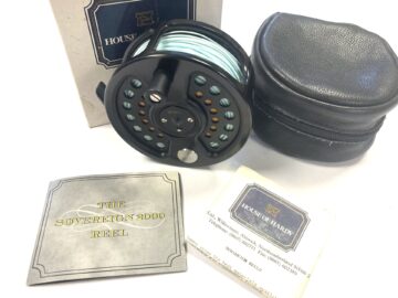 Hardy Sovereign 12/13 2000 black Salmon fly reel 3.75″ No 200 with neoprene case