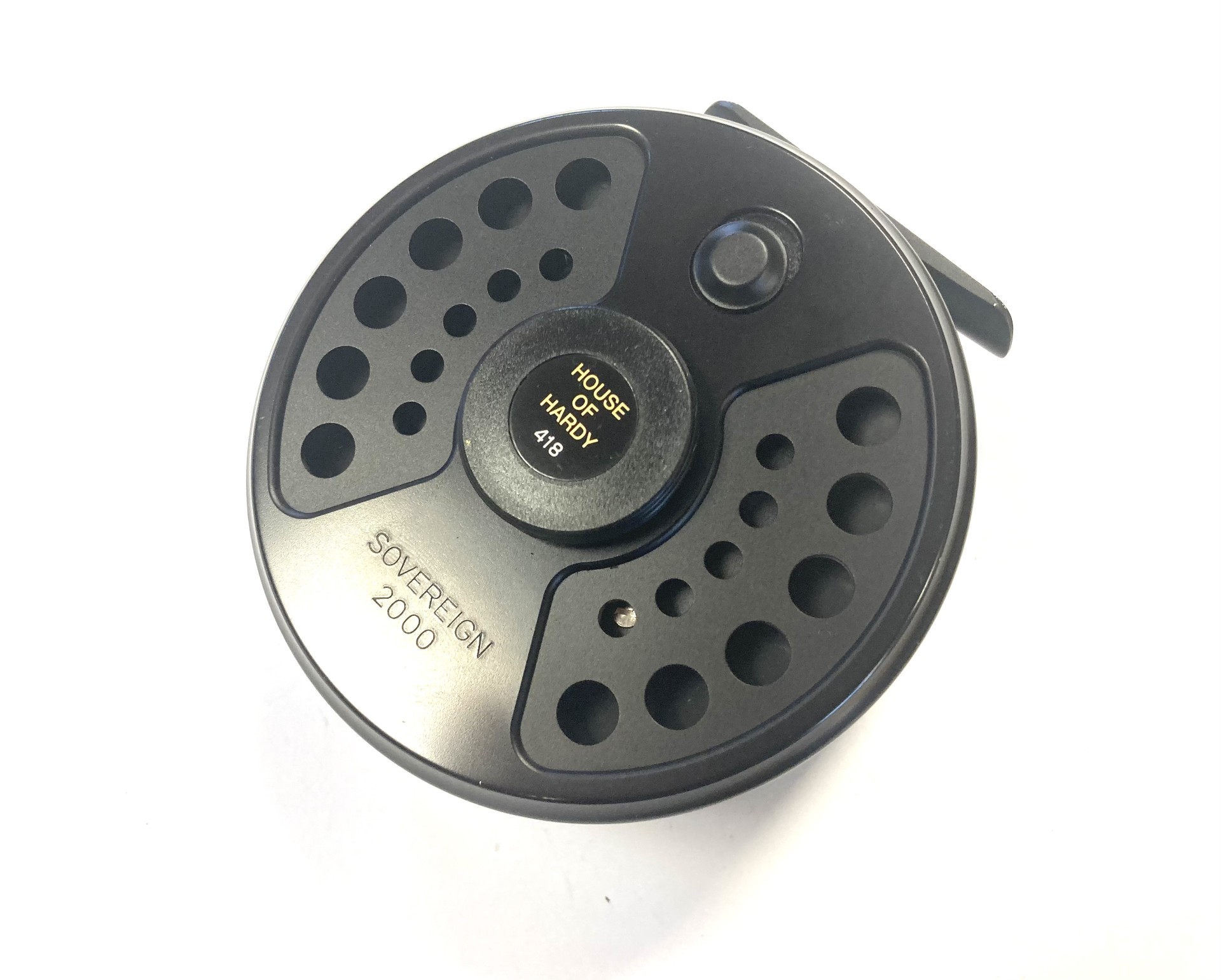 Hardy Sovereign # 9/10/11 2000 black Salmon fly reel No 418 with
