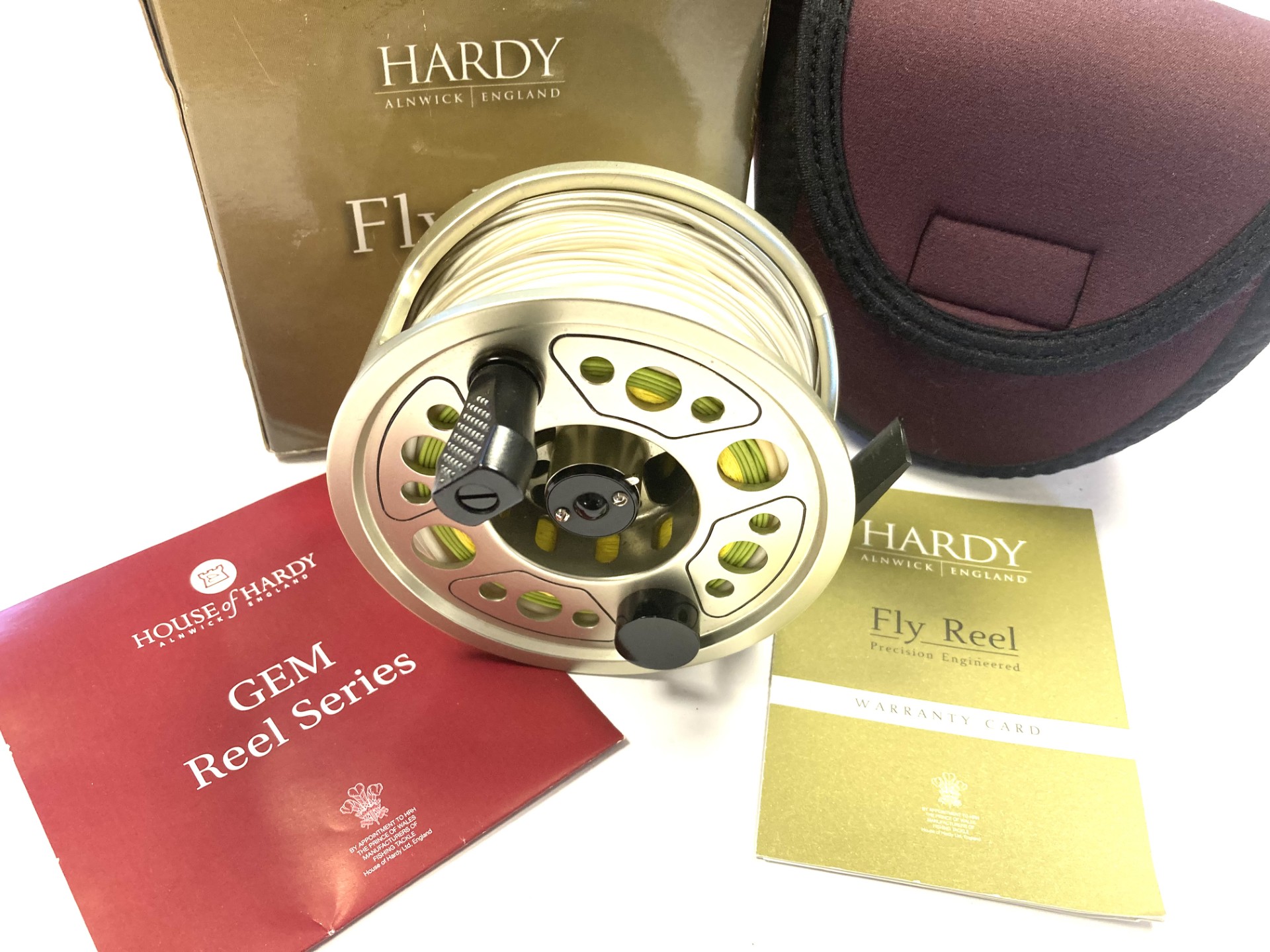 Hardy Gem Series 9/10 Salmon Fly Reel With Pouch And Box Plus