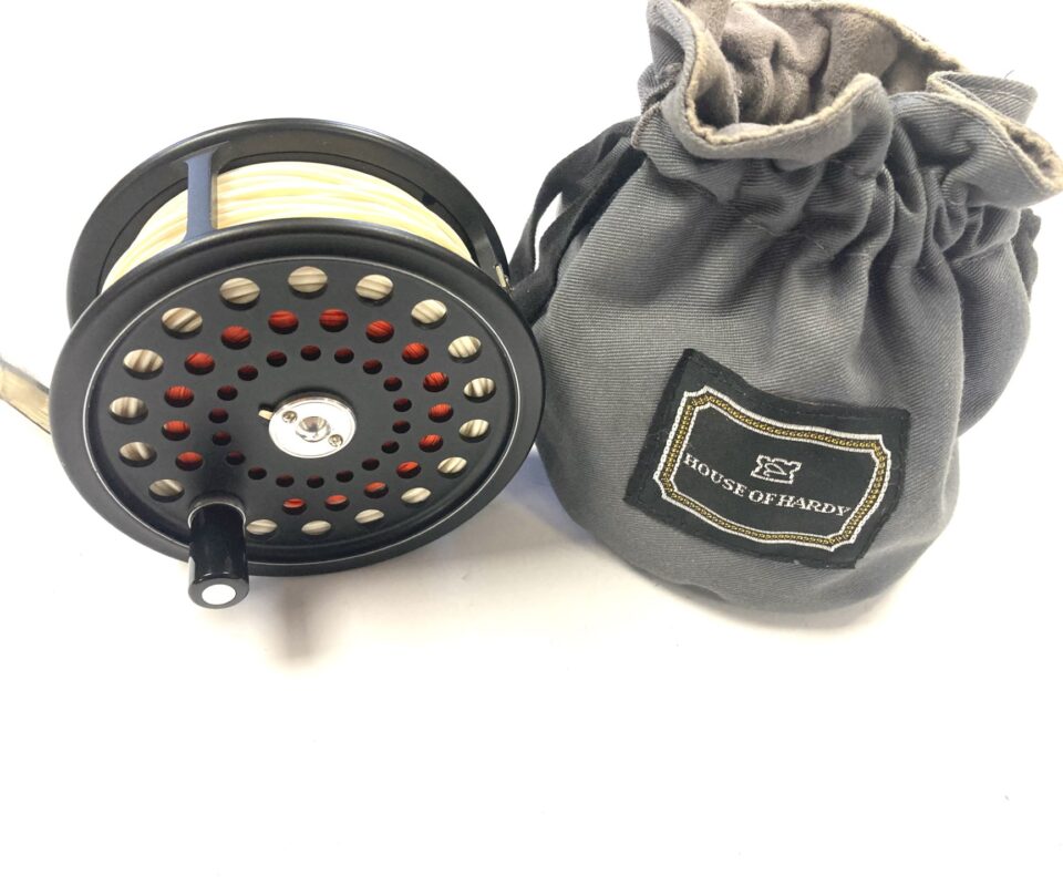Hardy Ultralite Salmon Disc 4 1/8″ Fly Reel # 551 With Hardy Drawstring Bag