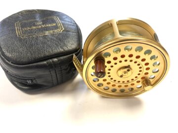 Hardy Gold Sovereign 11/12 Limited Edition #599 salmon fly reel with Hardy pouch