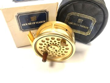 Hardy Gold Sovereign #5/6/7 trout fly reel with padded case and box Ltd Ed #656