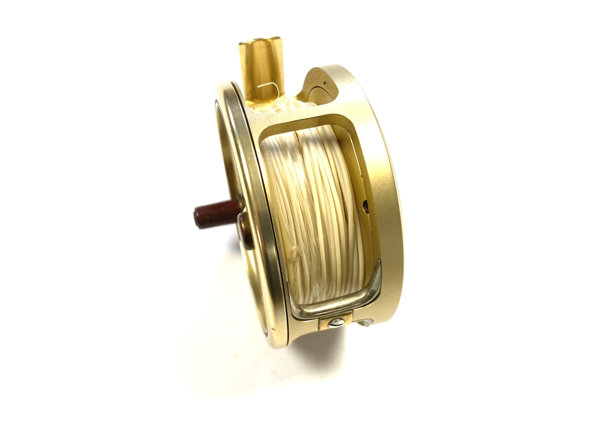 Hardy Gold Sovereign #5/6/7 trout fly reel with padded case and
