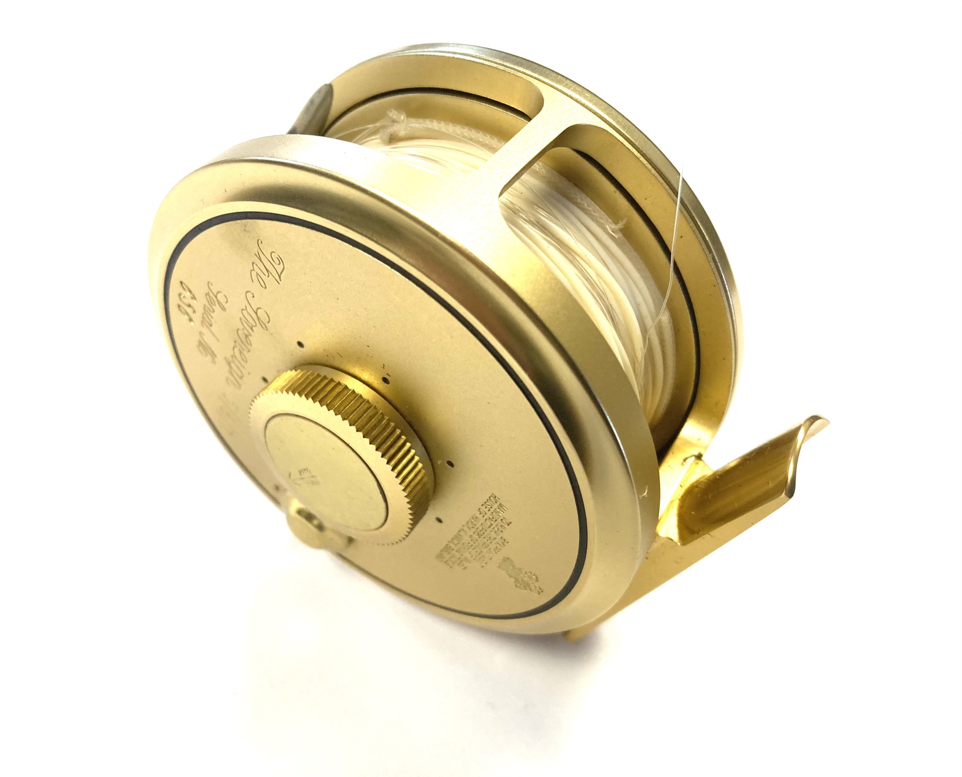 Hardy Gold Sovereign #5/6/7 trout fly reel with padded case and