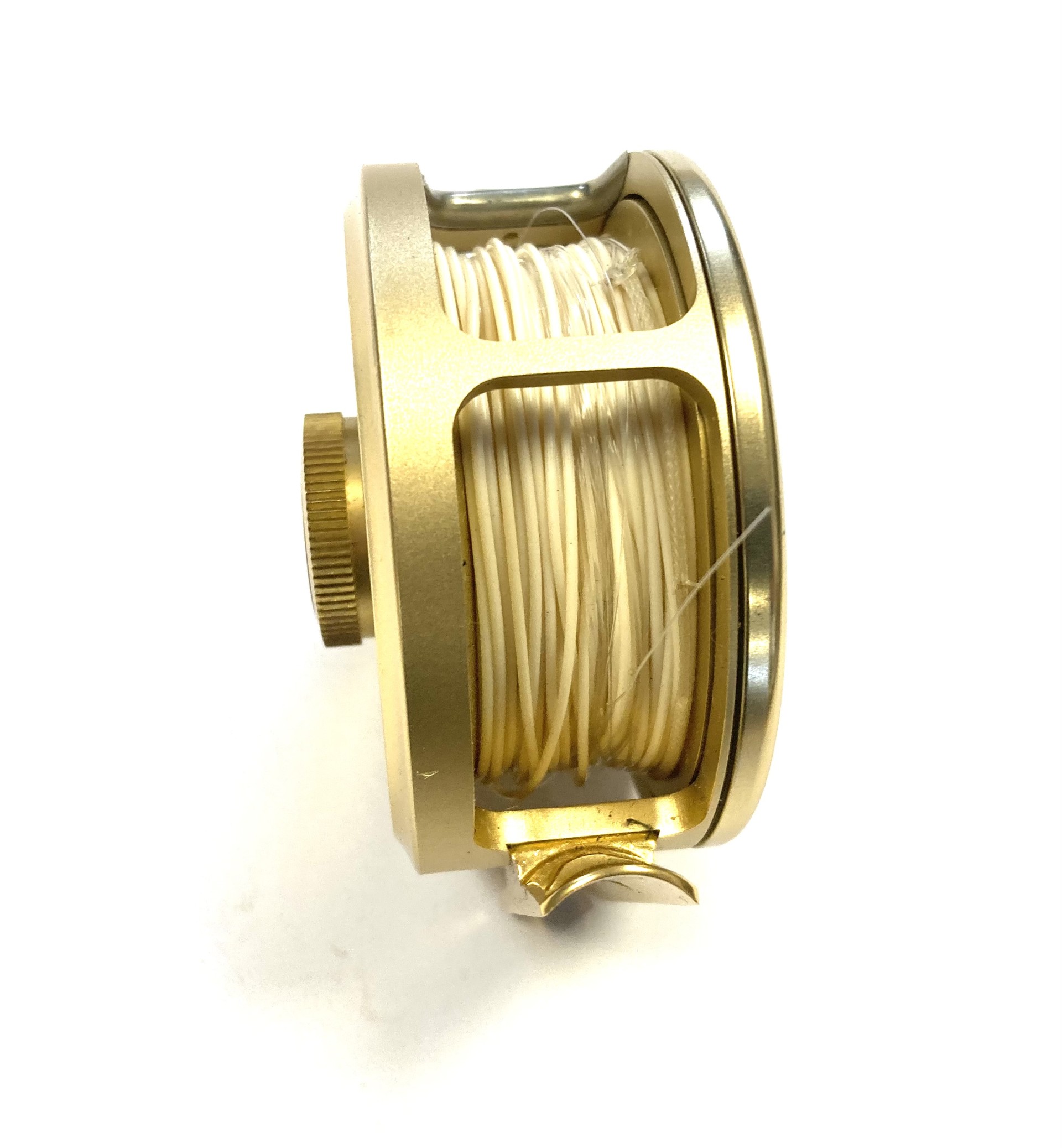 Hardy Gold Sovereign #5/6/7 trout fly reel with padded case and