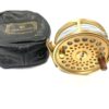 Hardy Gold Sovereign #9/10 trout fly reel with Hardy reel pouch Ltd Ed #322