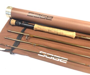 Sage SLT 8100-4 Graphite 3e 10' Line #8 Carbon 4 Piece Travel Trout Rod With Bag Tube