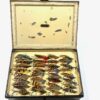 C Farlow & Co Ltd 10 Charles Street Black Japanned Fly Box With Large Salmon Flies
