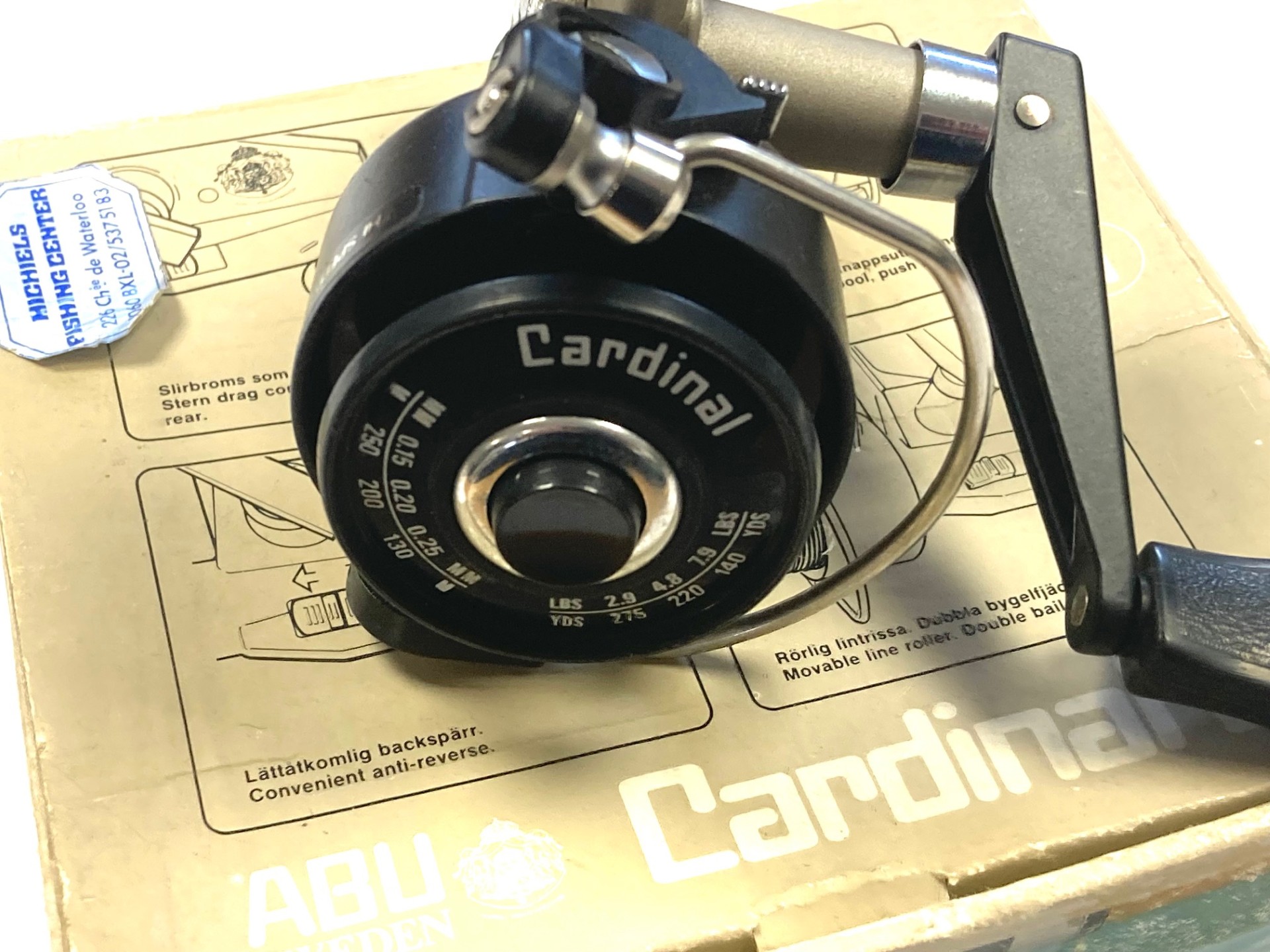 Abu Cardinal 3 Fixed Spool Reel With Box RARE