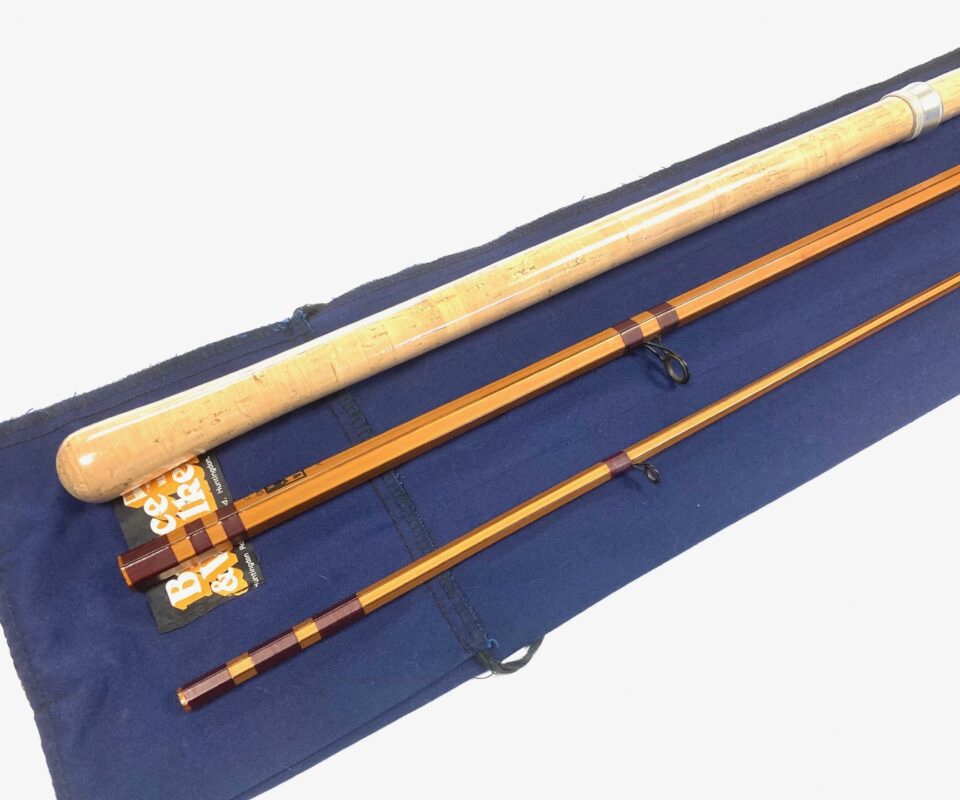 Bruce Walker Hexagraph Trotter Hand Built Cane 12' Rod 5-8Ib 2 Piece With Bag Rare