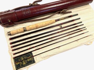 Hardy Smuggler De-Luxe 9′ 5″ 8 Piece Travel Fly Rod With Ex Rare Hardy Red Case