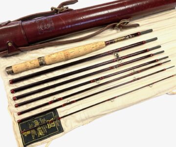 Hardy Smuggler De-Luxe 9′ 5″ 8 Piece Travel Fly Rod With Ex Rare Hardy Red Case