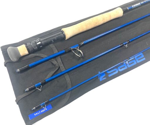 Sage Salt 9′ 4 Piece Carbon 990-4 Saltwater Fly Rod #9 Excellent With Bag