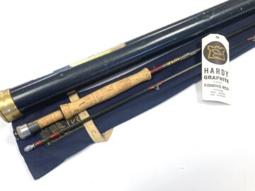 Hardy Richard Walker Farnborough 9′ 2 Piece carbon fly rod #7/8 Bag, Tag, Tube