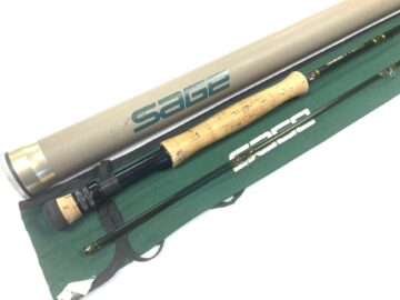 Sage Graphite 9′ 6" XP 790 IIIe 2 piece trout fly rod line #7 with bag and tube